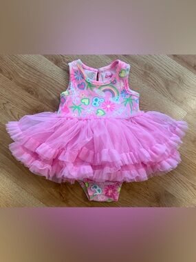 Barbie Tulle Onesie  Sz 6/9M